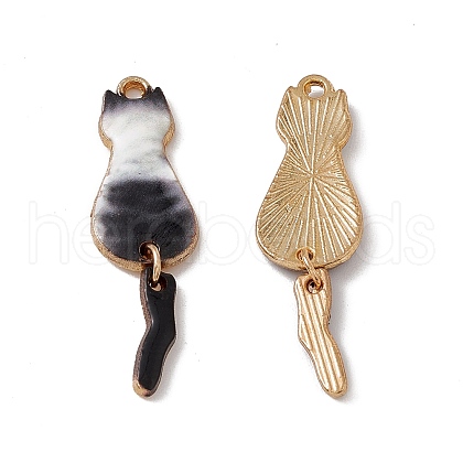 Rack Plating Alloy Enamel Pendants ENAM-K050-01A-1