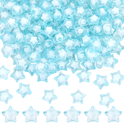 SOFPLATE 120Pcs Transparent Acrylic Beads TACR-SP0001-11C-1