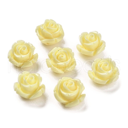 Synthetic Coral Carved Beads CORA-H003-01A-12-1
