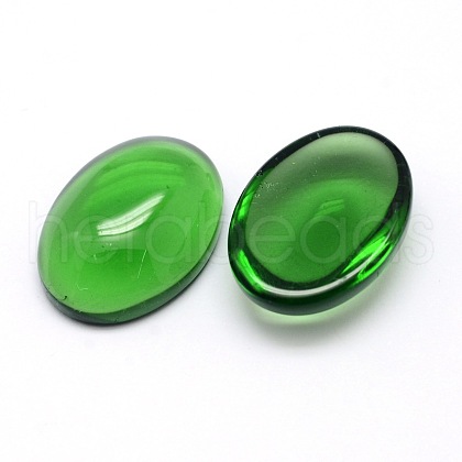 K9 Glass Cabochons Oval Flat Back Cabochons GGLA-L002D-04-1
