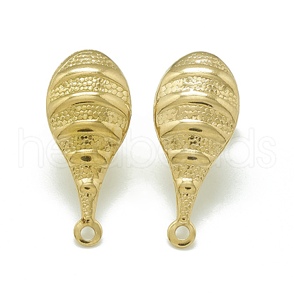 304 Stainless Steel Stud Earring Findings STAS-Q225-09G-1