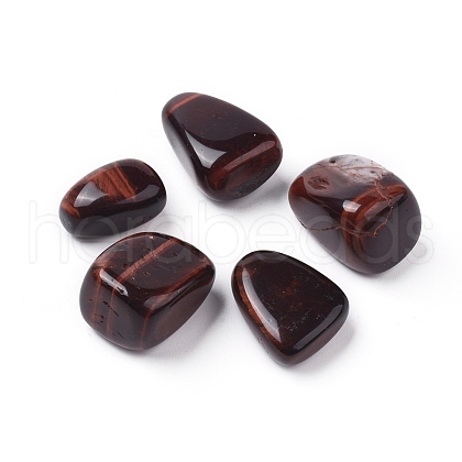 5Pcs Natural Tiger Eye Beads G-FS0001-98-1