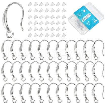 DICOSMETIC 30Pcs 304 Stainless Steel Earring Hooks STAS-DC0009-09-1