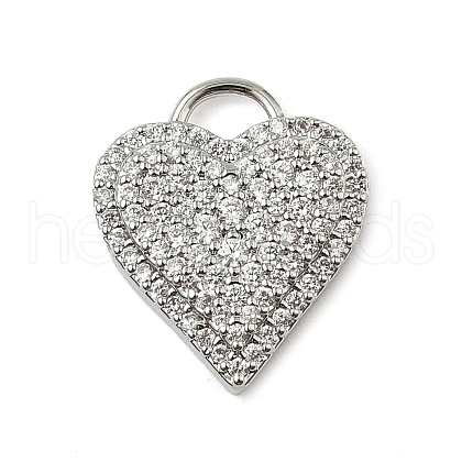 Brass Micro Pave Cubic Zirconia Pendants KK-I276-29P-02-1