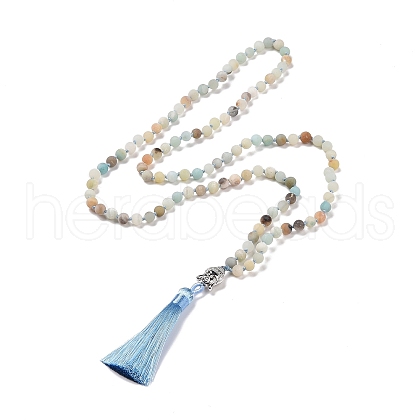 Tassel Pendant Necklaces NJEW-P191-A03-1