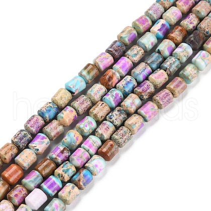 Natural Imperial Jasper Beads Strands G-M401-C02-1
