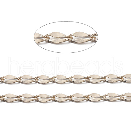 Brass Dapped Curb Chains CHC-R126-03G-1