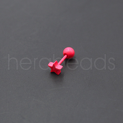 Baking Painted 316L Surgical Stainless Steel Cartilage Earrings FS-WGA64E6-09-1