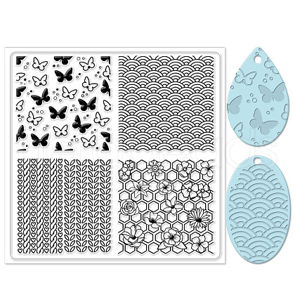 Silicone Clay Texture Mat AJEW-WH0447-004-1