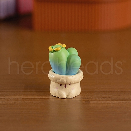 Resin Cactus Sculpture Display Decorations PW-WG011A5-03-1