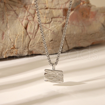 Retro Stainless Steel Pendant Hip-hop Necklaces OC7318-5-1
