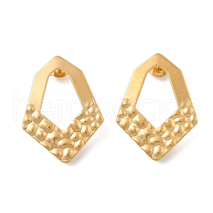 304 Stainless Steel Stud Earrings Findings EJEW-R151-01G-06-1