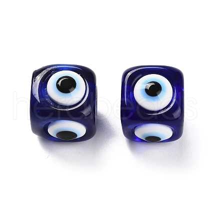 Transparent Resin European Beads RESI-U012-01B-1