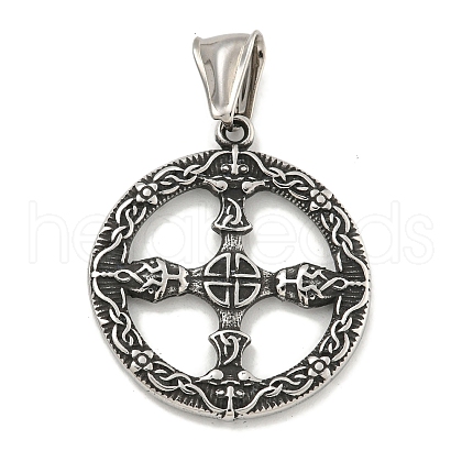 316 Surgical Stainless Steel Pendants STAS-E212-62AS-1
