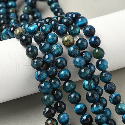 Natural Tiger Eye Beads Strands G-F591-18-8mm-02-1