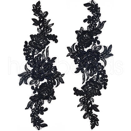 3D Flower Polyester Embroidery Costume Accessories DIY-WH0488-08-1