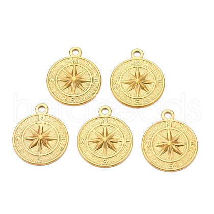 Ion Plating(IP) 304 Stainless Steel Pendants STAS-T063-187G-1