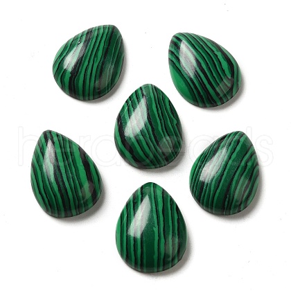 Synthetic Malachite Cabochons G-P521-02B-1