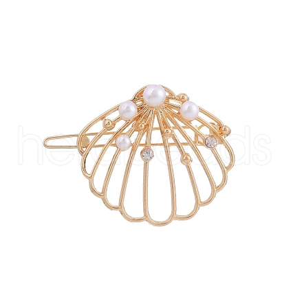 Shell Shape Alloy Hair Bobby Pins PW-WG3EFAC-01-1
