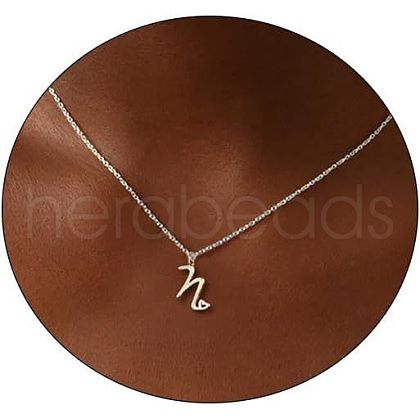 Fashionable Brass Letter Heart Pendant Necklaces for Women FS-WGD0E1D-40-1