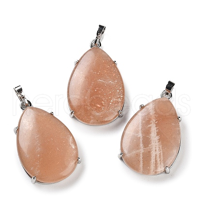 Natural Sunstone Pendants G-U002-01P-E-1