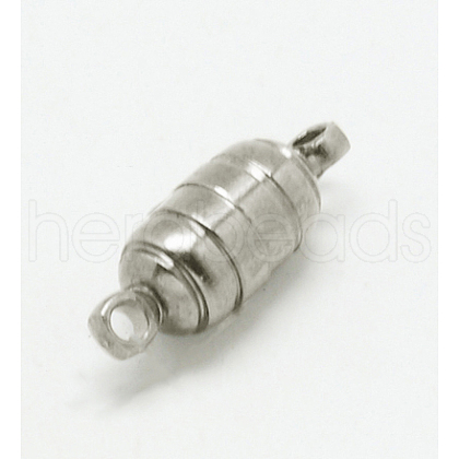 Brass Magnetic Clasps with Loops KK-H354-N-1