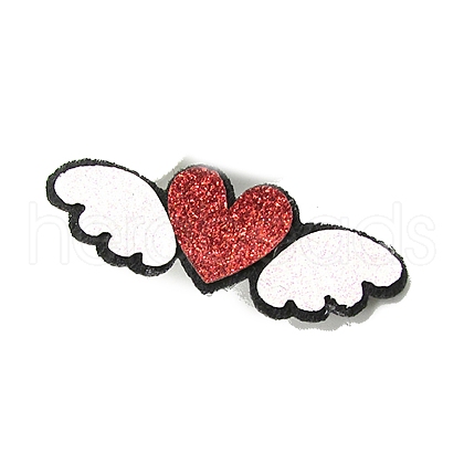 Heart Wing Sew on Fluffy Ornament Accessories PW-WG46272-03-1