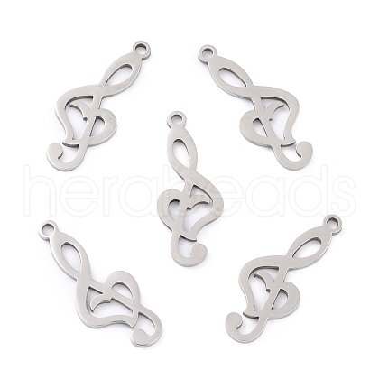 Non-Tarnish 201 Stainless Steel Pendants STAS-K003-02P-1