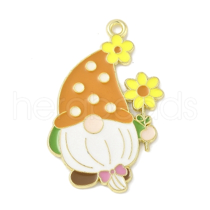 Bees Theme Alloy Enamel Pandants FIND-M083-06F-G-1