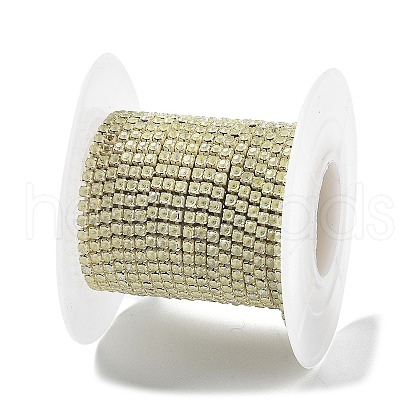 Iron Rhinestone Glass Cup Chain CH-U001-01R-1