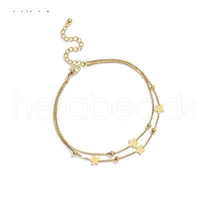 Stainless Steel Charm Anklets for Women WG18C2B-66-1