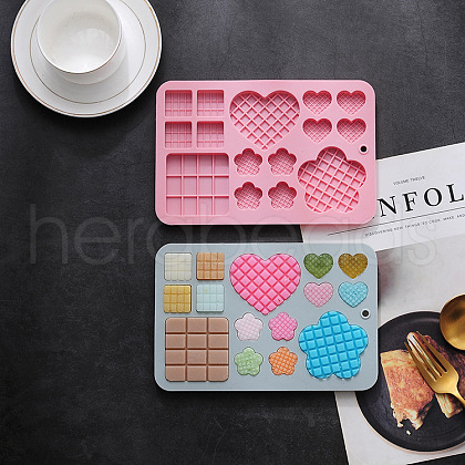 Silicone Chocolate Cookie Candy Molds BAKE-PW0001-152B-1