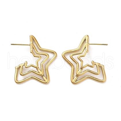 304 Stainless Steel Stud Earrings for Woman EJEW-V003-02G-02-1