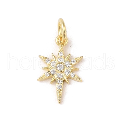 925 Sterling Silver Pave Clear Cubic Zirconia Star Charms STER-K181-01D-G-1