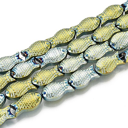 Electroplate Glass Beads Strands EGLA-T025-03E-1