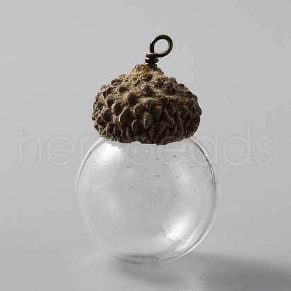 Glass Ball Pendants FIND-WH0034-11E-1