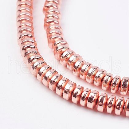 Non-magnetic Synthetic Hematite Beads Strands G-P262-30-2x4mm-RRG-1