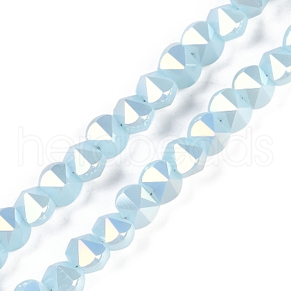Electroplate Glass Beads Strands EGLA-B009-05A-10-1