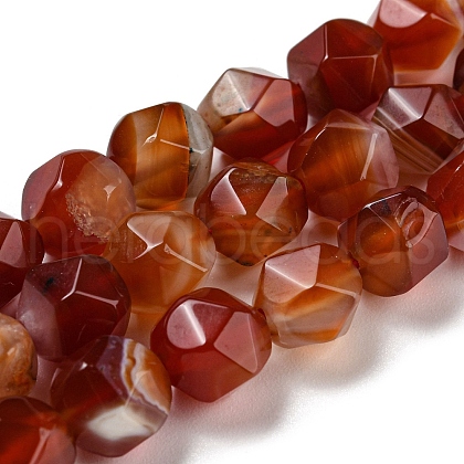 Natural Red Agate Beads Strands G-C085-A05-01-1