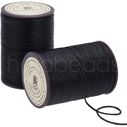 Olycraft Round Waxed Polyester Thread String YC-OC0001-07B-01-1