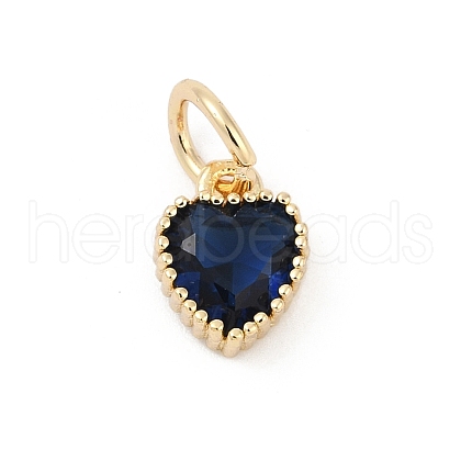 Brass Micro Pave Cubic Zirconia Pendants KK-H204-01KCG-01-1