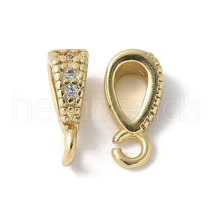 Brass Micro Pave Cubic Zirconia Pendants KK-D324-43G-1