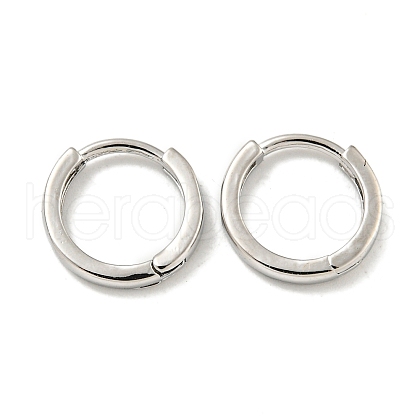 Brass Hoop Earrings EJEW-L211-004P-1