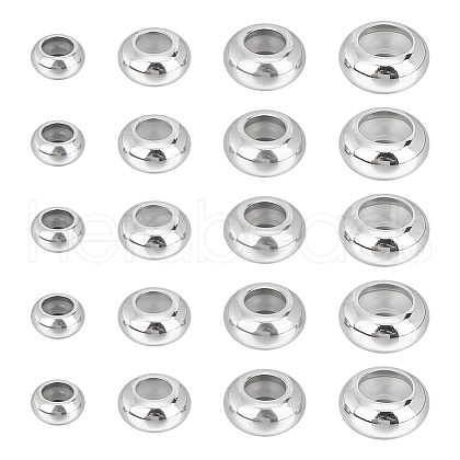 ARRICRAFT 24pcs 4 style 201 Stainless Steel Beads STAS-AR0001-63-1
