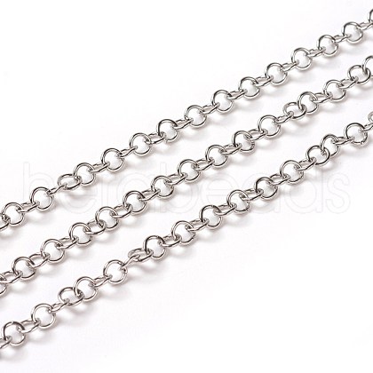 Tarnish Resistant 304 Stainless Steel Rolo Chains CHS-E016-02E-P-1