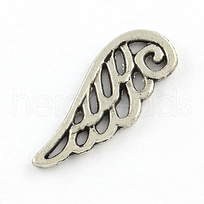 Tibetan Style Wing Alloy Cabochons TIBE-Q041-010-FF-1