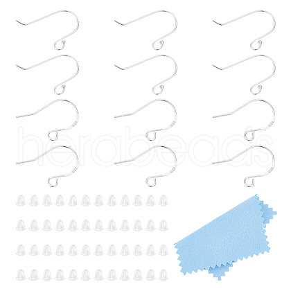 Unicraftale 2 Styles 925 Sterling Silver Earring Hooks STER-UN0001-41-1