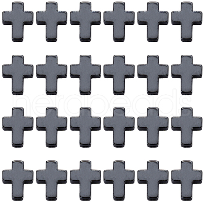 SUNNYCLUE 60Pcs Non-magnetic Synthetic Hematite Beads G-SC0003-02-1