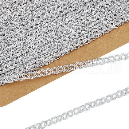 10 Yards Nylon Lace Ribbon OCOR-WH0078-187B-1