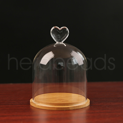 High Borosilicate Glass Dome Cover DJEW-PW0001-24D-1